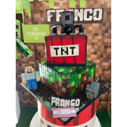 Pastel Infantil 4787 Minecraft